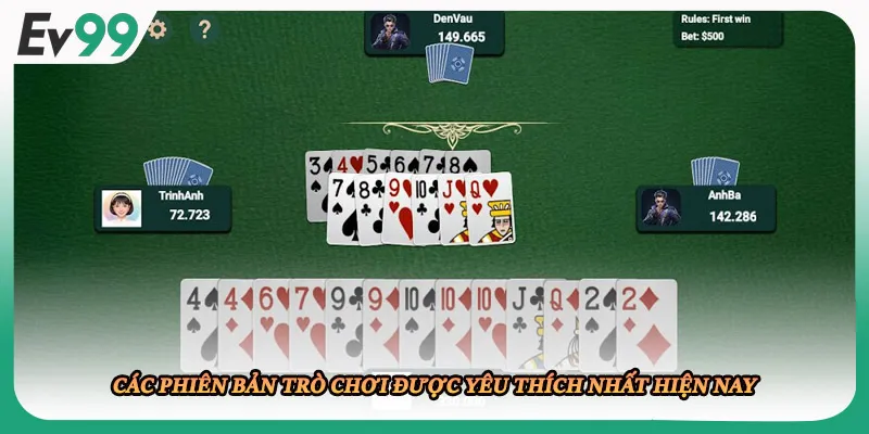 Các phiên bản trò chơi được yêu thích nhất hiện nay